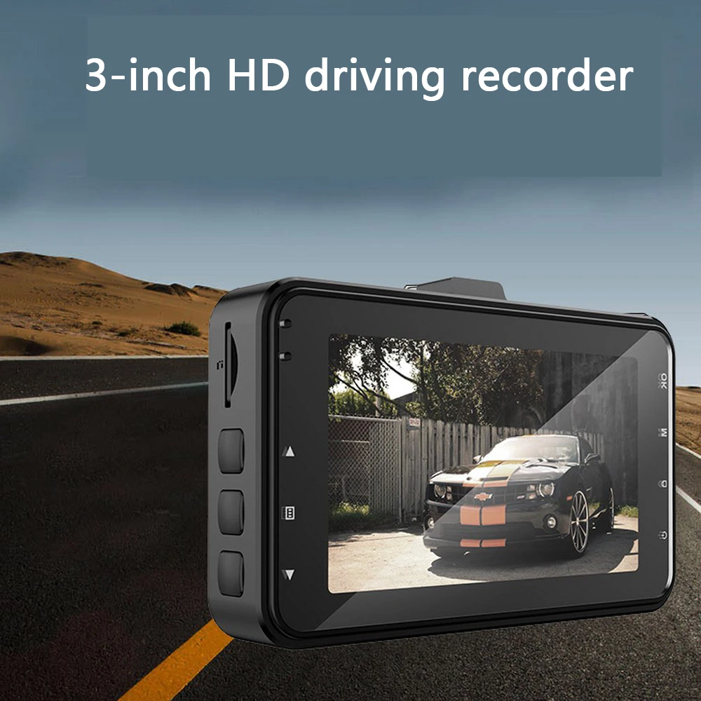 

Full HD 1080P Dual Lens Car DVR Camera 3 Inch 170 Degree Rear View Auto Dash Cam G-sensor Car Camera Recorder