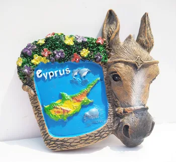 

Cyprus donkey head fridge magnet souvenir refrigerator magnets fridge magnet souvenir