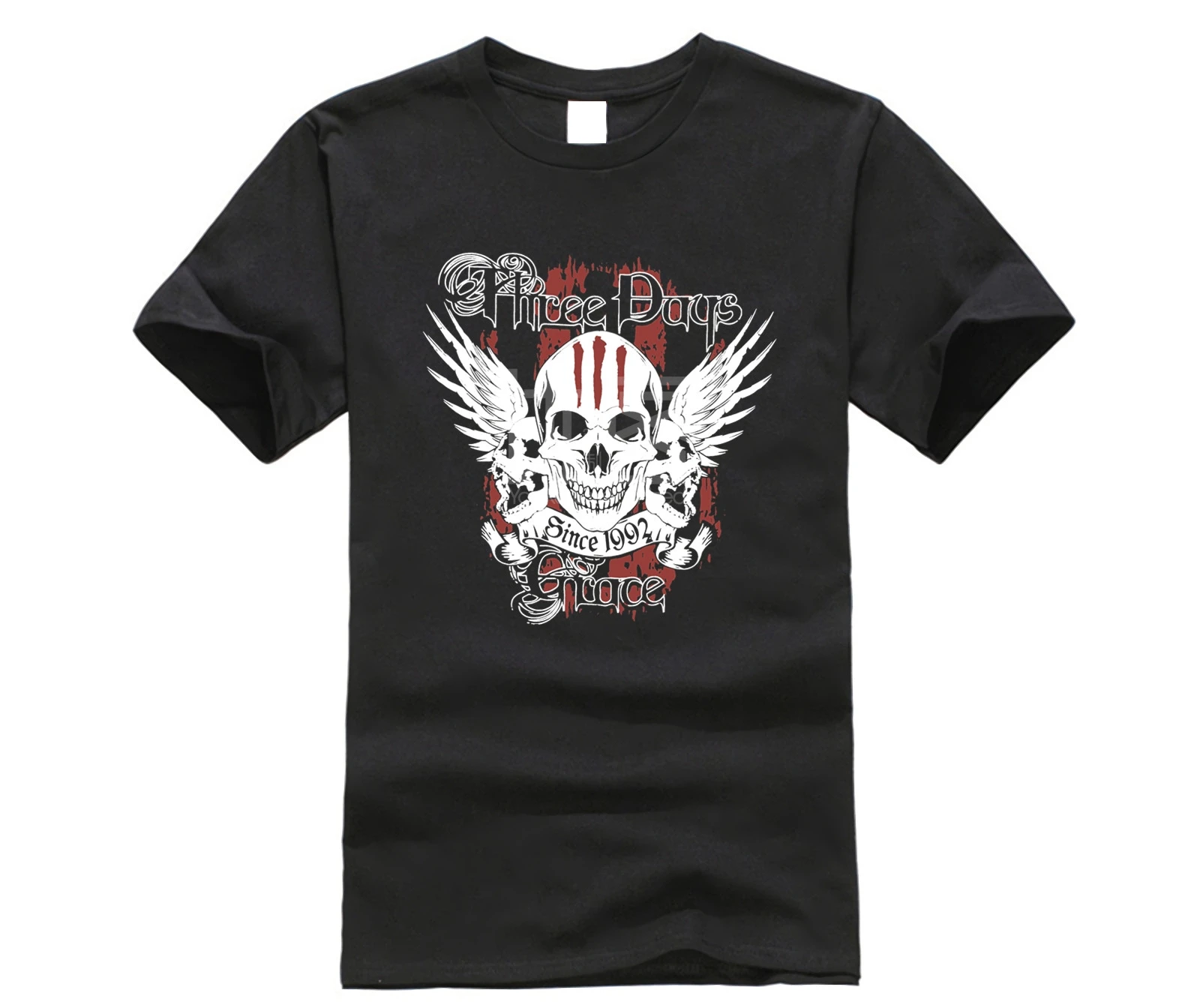-THREE-DAYS-GRACE-SINCE-1992-JAN-26-30-BLACK-T-SHIRT-NEW-OFFICIAL-ADULT-LARGE | Мужская одежда