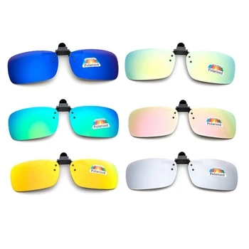 

Polarized Clip On Sunglasses Near-Sighted Driving Night Vision Lens Anti-UVA Anti-UVB Car Driver Goggles Sunglasses Clip