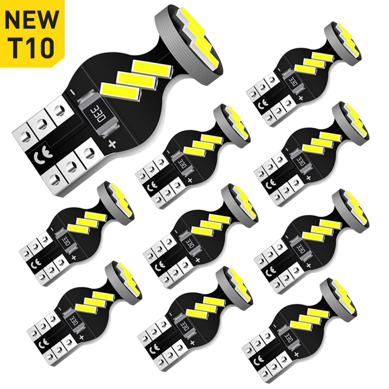 A Pack T10 W5W led Canbus bulbs 9SMD 4014 Interior Lamps for Volvo XC60 XC90 XC70 S60 S80 Chevrolet Niva Cruze Lacetti Aveo | Автомобили и