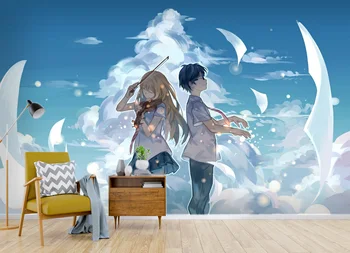 

[Self-Adhesive] 3D Your Lie in April 125 Japan Anime Wall Paper mural Wall Print Decal Wall Murals Belly