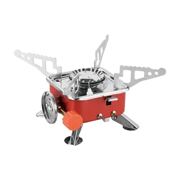 

Outdoor Portable Foldable Square Stove Windproof Folding Stove Portable Square Stove Butane Propane Gas Fuel With Carrying Bag