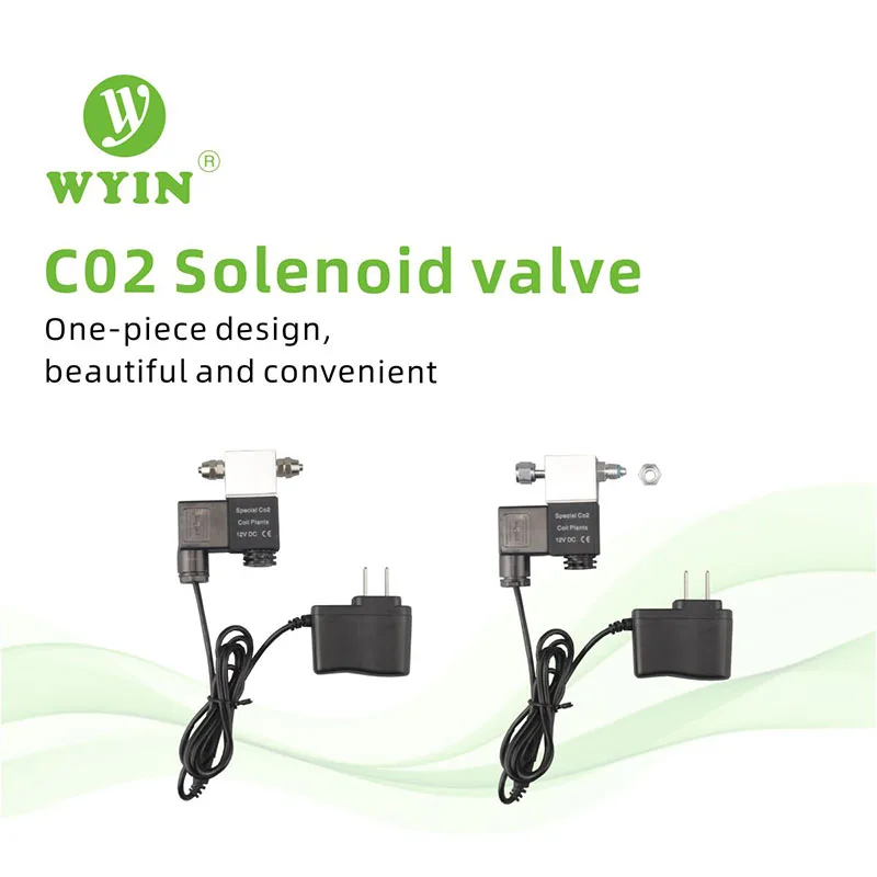 Скидка Wyinaquarium 1,6 W 110 V 220 V CO2 Магнитная электромагнитный клапан Регулятор низкого Температура CO2 аквариума Электрический электромагнитный клапан