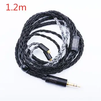 

16 Core Silver Plated Wire Earphones Cable 3.5mm MMCX Line for UE900 SE315 SE846 746D