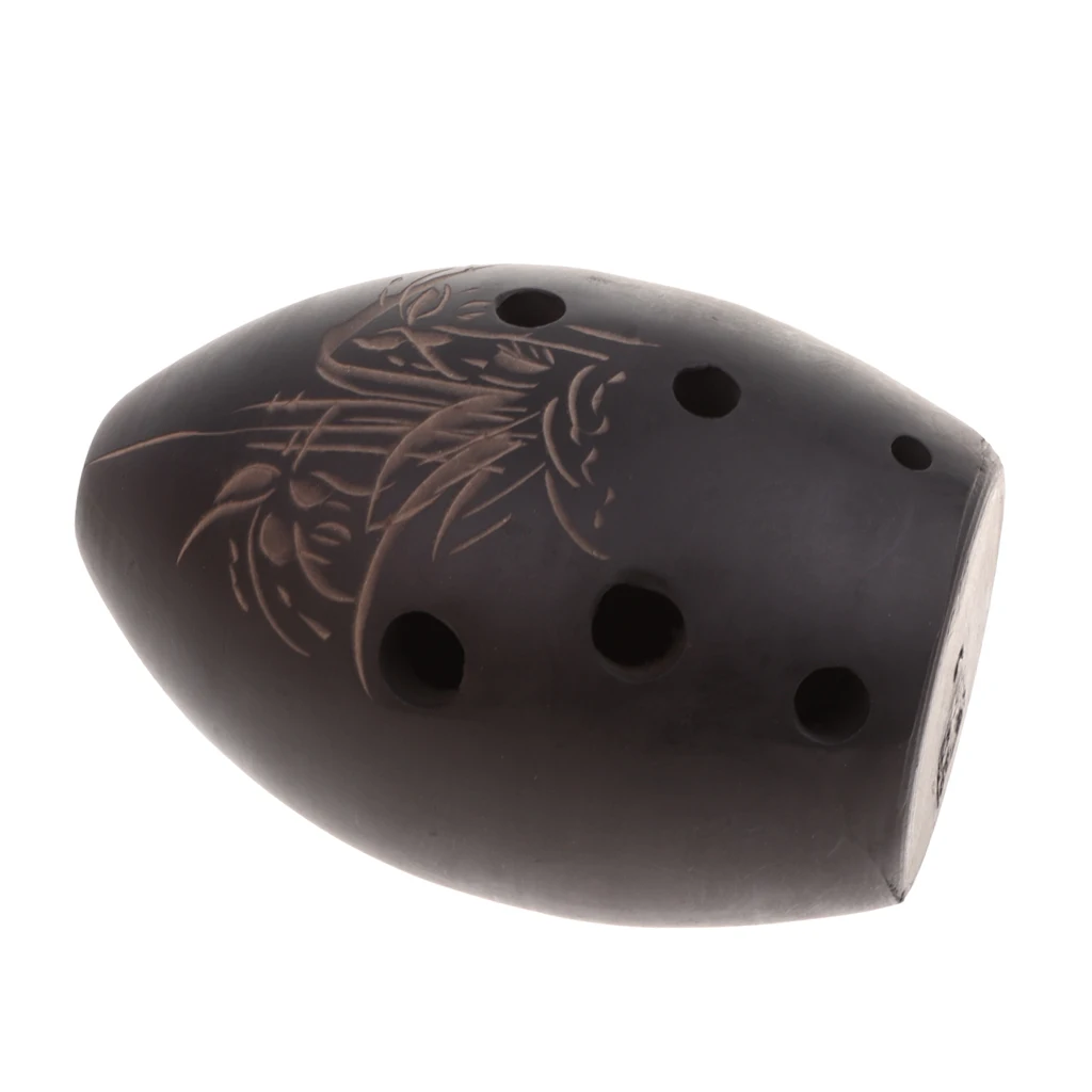Chinese Clay Ocarina 8 Holes Xun Musical Instrument for Crafts Decoration