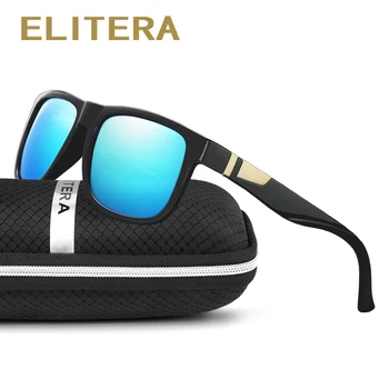 

ELITERA Square Wide Frame Sunglasses For Men Women Polarized Glasses