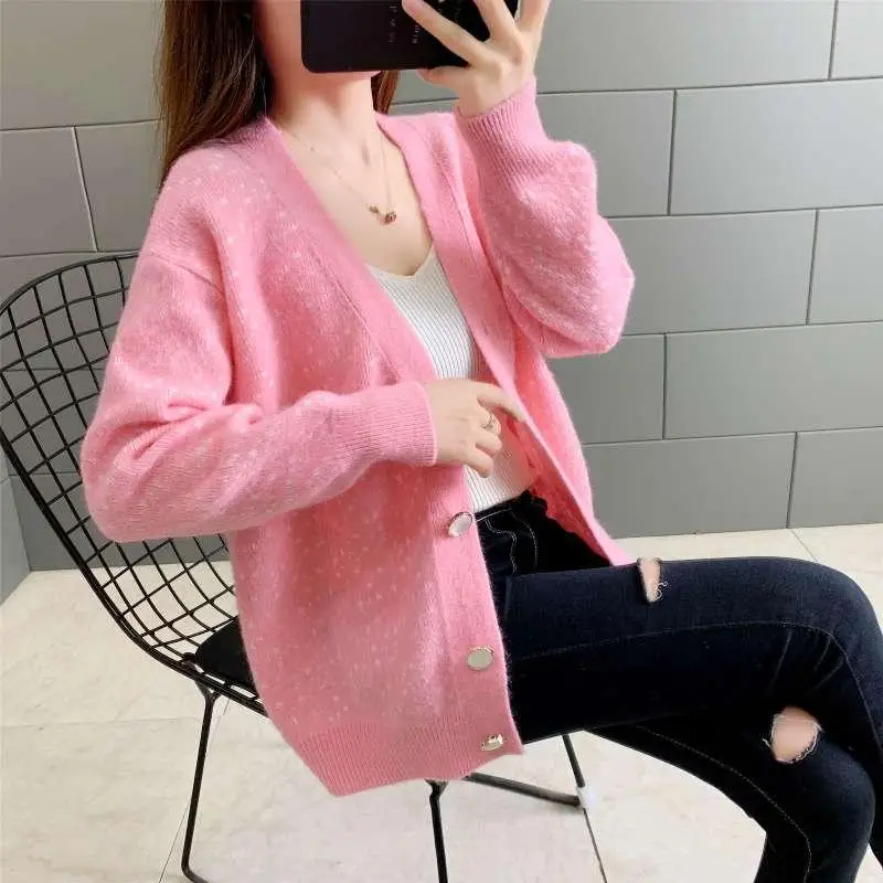 

Autumn New Style Knitted Cardigan for Women Spring and Autumn Sweater