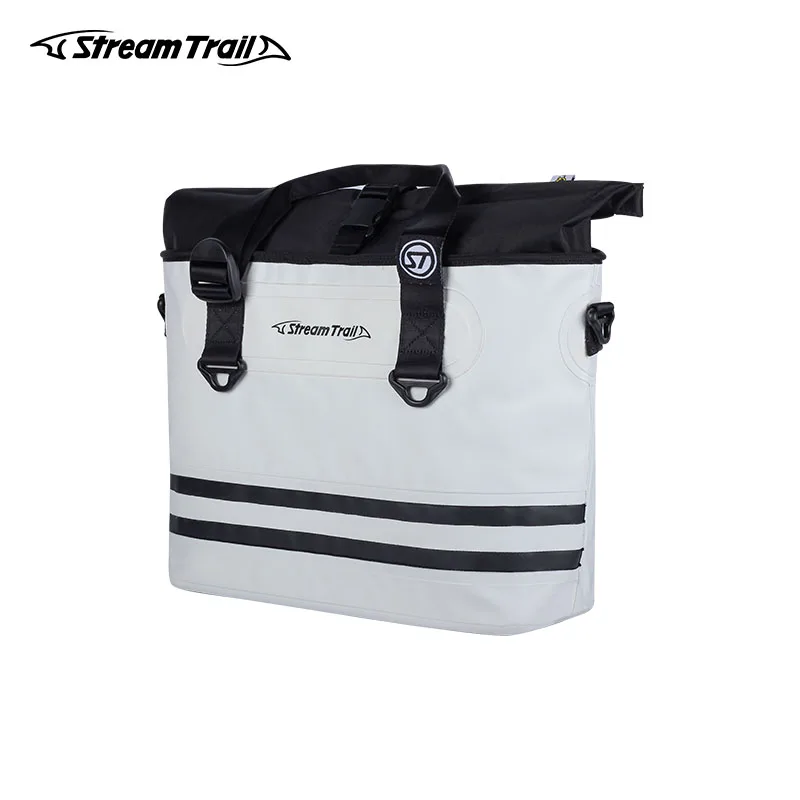 

Stream Trail Waterproof Bag Outdoor Marche 16L 23L Stripe Dry Shoulder Bag Tote Bag Water Resistant Roll-Top Closure Daypack