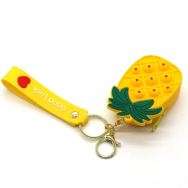 New Popit Mini Money Wallet Fingertip Toys Push Bubble Popite Pendant Bag Hot Sale Adult Decompression Toys Children Anti-Stress 0132-I