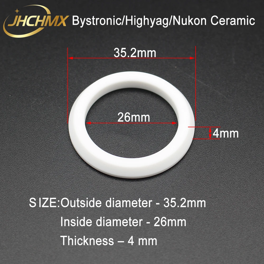 JHCHMX высокое качество Highyag/Nukon керамика кольцо лазерные штуцеры держатель адаптер волокно лазерной запасных Запчасти Оптовая Продажа с