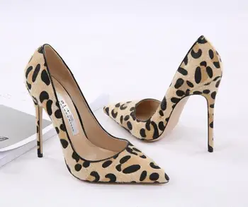 

New leopard-print suede pumps for spring and fall 2019