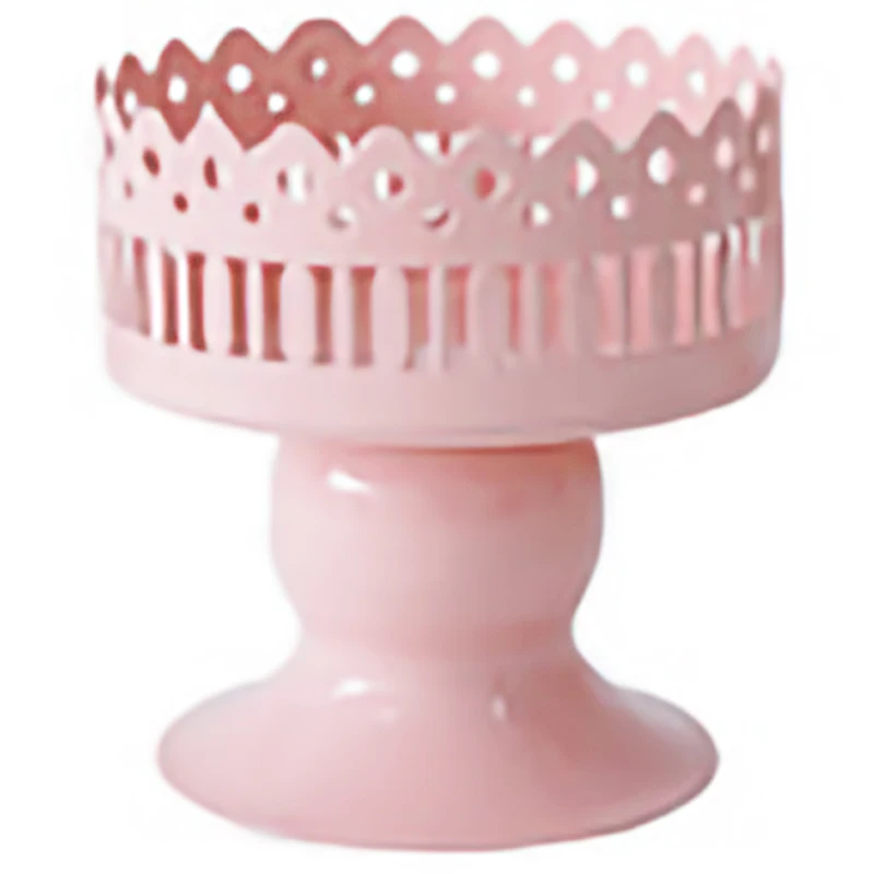 

Sweetgo Pink Mini Cupcake Stand Metal Single One Candle Holder Table Decorating Candy Bar Party