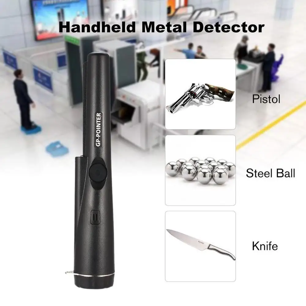 

Portable Sensitivity Gp-pointer Hand Held Metal Detector IP66 Waterproof Dustproof Pinpointers Built-in LED Lights
