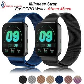 

Universal Quick Release Milan Wristband for OPPO Watch 41mm 46mm Band Bracelet Strap for OPPO Watch Strap Smartwatch Accessories