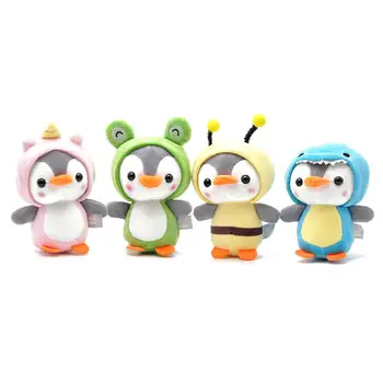 

Cute Penguin Bee Animal Plush Doll Pendant Keychain Ring Key Holder Bag Decor