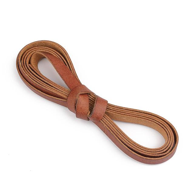 Vintage 100% Genuine Cowhide Leather Cord Strip Round/Flat Rope String DIY Bracelet Necklace Braided Craft Jewelry Making