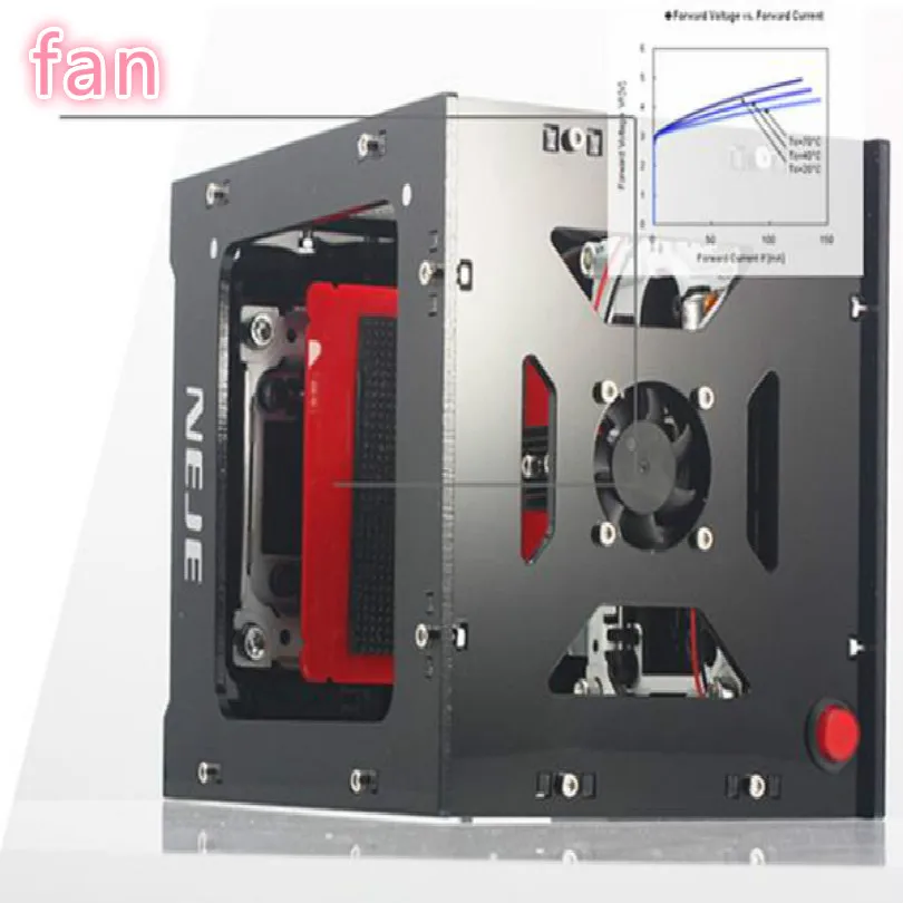 1000mW wood leather plastic cnc laser embossing machine screen printing machine DIY pattern