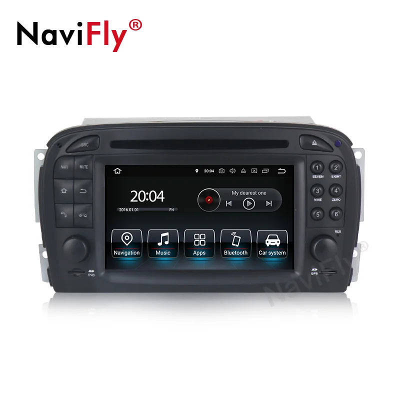 NaviFly 8 ядерный 4 Гб ОЗУ 64 Гб ПЗУ Android 9,0 Автомобильный gps Радио dvd-плеер головное устройство для Mercedes Benz SL R230 SL500 2001-2007