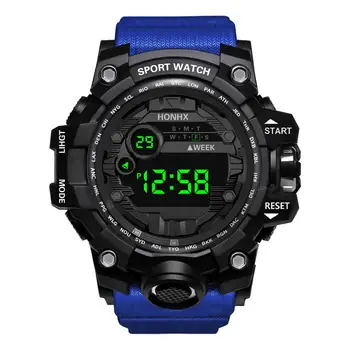 

Mens Watch Military Water resistant HONHX Sport Watch Army LED Digital Wrist Stopwatches for Male Relogio Masculino Watche