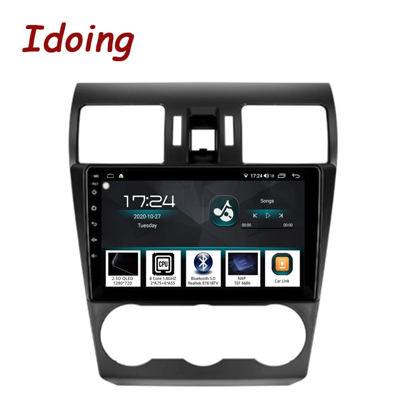 Idoing 9 &quotАвтомобильный Android10 радио GPS плеер для Subaru Forester Impreza WRX 2012 2015 4G + 64G навигация