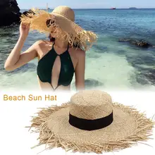 Высококачественная Складная Женская Складная соломенная шляпа, регулируемая пляжная Солнцезащитная шляпа для пляжа, кемпинга, путешествий, рыбалки, Солнцезащитная УФ-защита