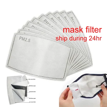 

10/50/100Pcs Breathable PM 2.5 Filter Paper Face Mask Filter Anti Dust Flu Haze Mouth Mask Outdoor Windproof Mask