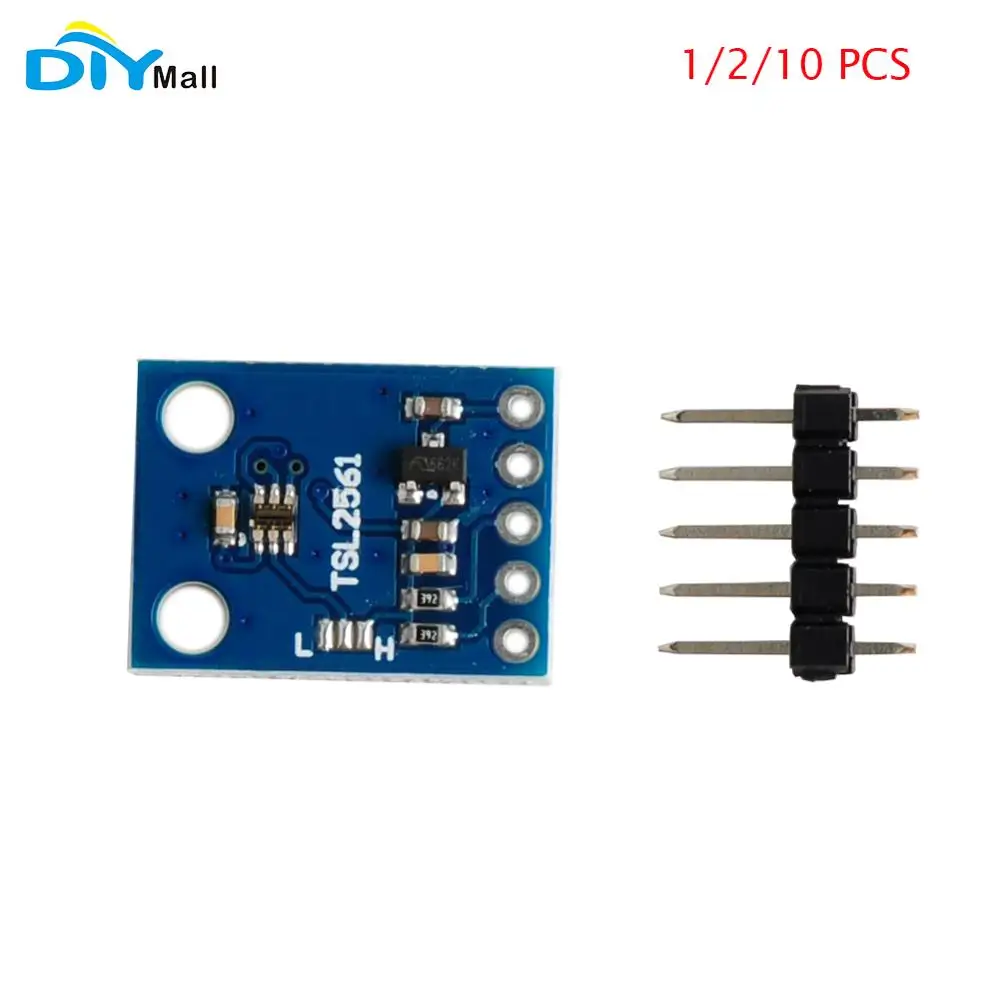 

1/5/10pcs TSL2561 GY-2561 Luminosity Sensor Breakout Board Integrating Sensor Measures Infrared and Visible light