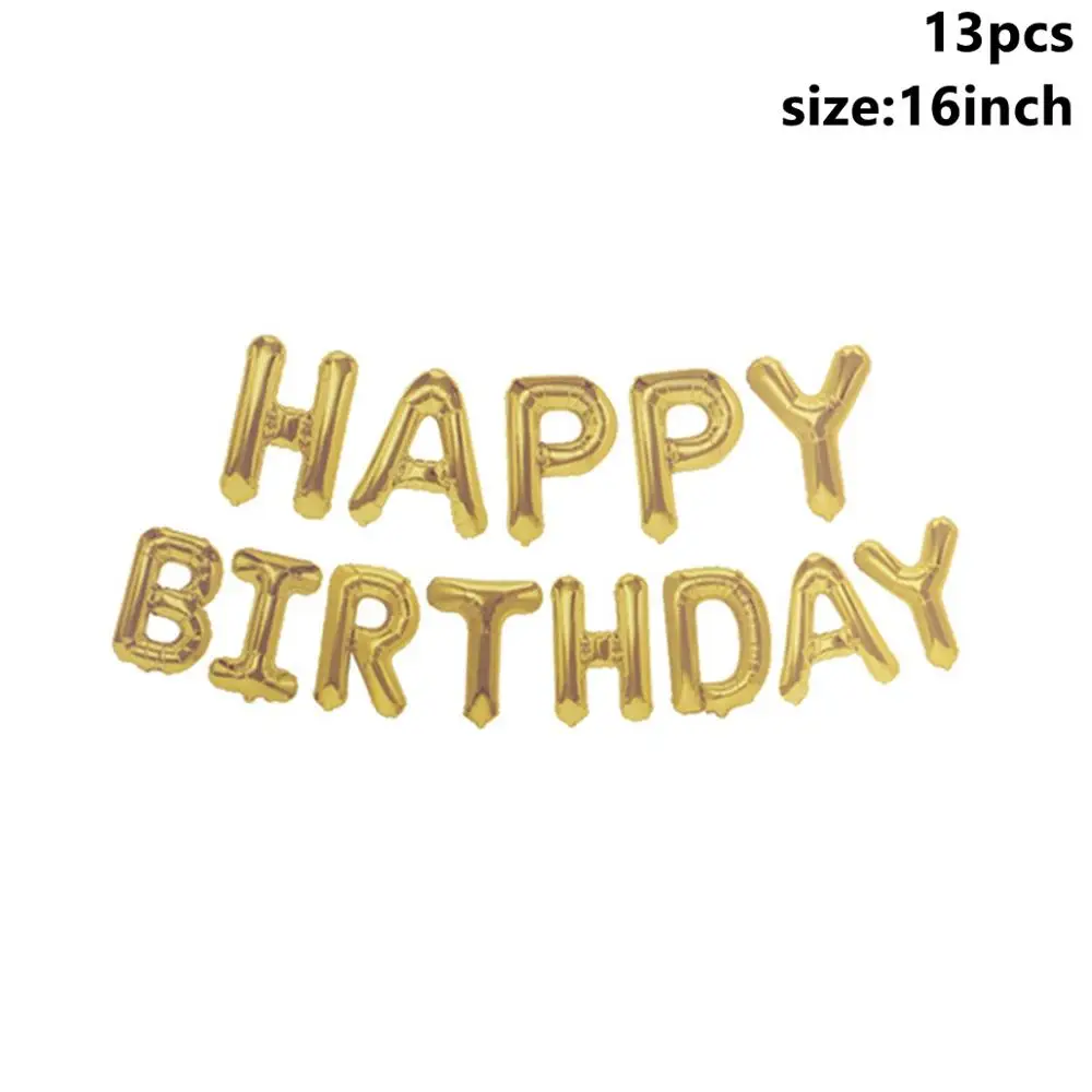 Taoup 40th день рождения посуда бумажные тарелки баннеры скатерть полотенца с днем рождения 40 украшения для взрослых родителей - Цвет: Gold Birthday Balon