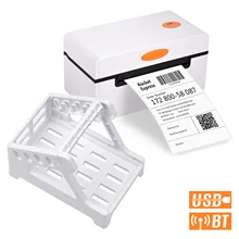 

2022 Desktop Thermal Shipping Label Printer with Label Holder for 4x6 Shipping Package All in One USB&BT Thermal Sticker