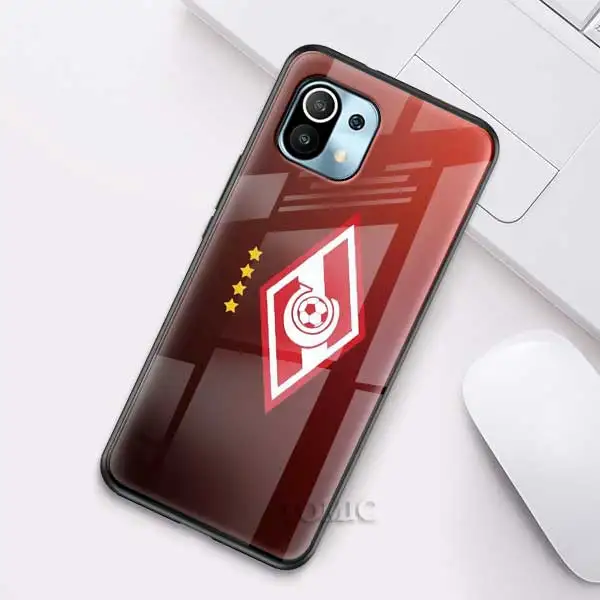 Russian Spartak Moscow Football Glass Case for Xiaomi Redmi Note 9S 8 K40 Mi 11 Poco X3 NFC 9 8T 9T 10T Pro 10 Lite Phone Cover T07
