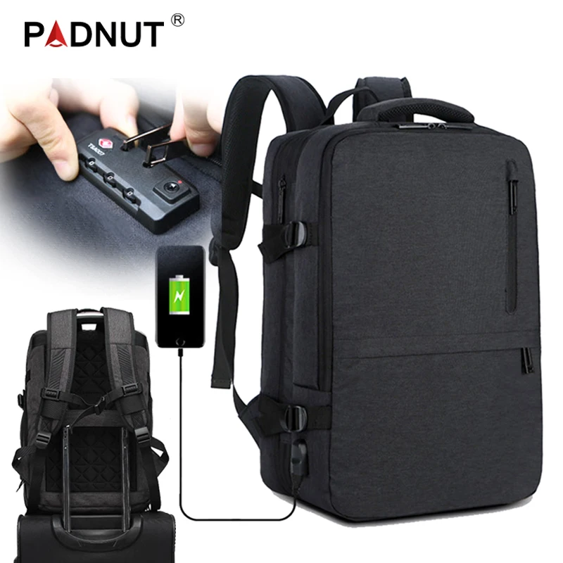 Большой рюкзак для ноутбука с защитой от кражи Женский Мужской рюкзак Mochila мужской рюкзак 17 USB зарядное устройство для путешествий Бизнес Рюкзак Сумки
