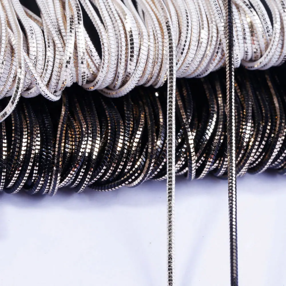 

8M/lot 1.2MM Not Fade Snake Chain for Diy Bracelet Necklace Making Jewelry Accessories Findings&Components