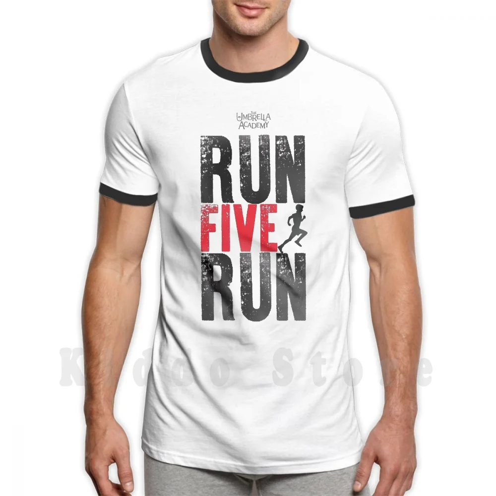 Ombrello Academy Run Five Run T Shirt Fai Da Te Big Size 100% Cotone Ombrello Academy Ombrello Academy Uniform Umbrella Academy