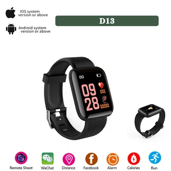 

Digital Clock for Men and Women Watches Support Heart Rate Monitor Sports Fitness Pedometer Calorie Tracking Smart Watch