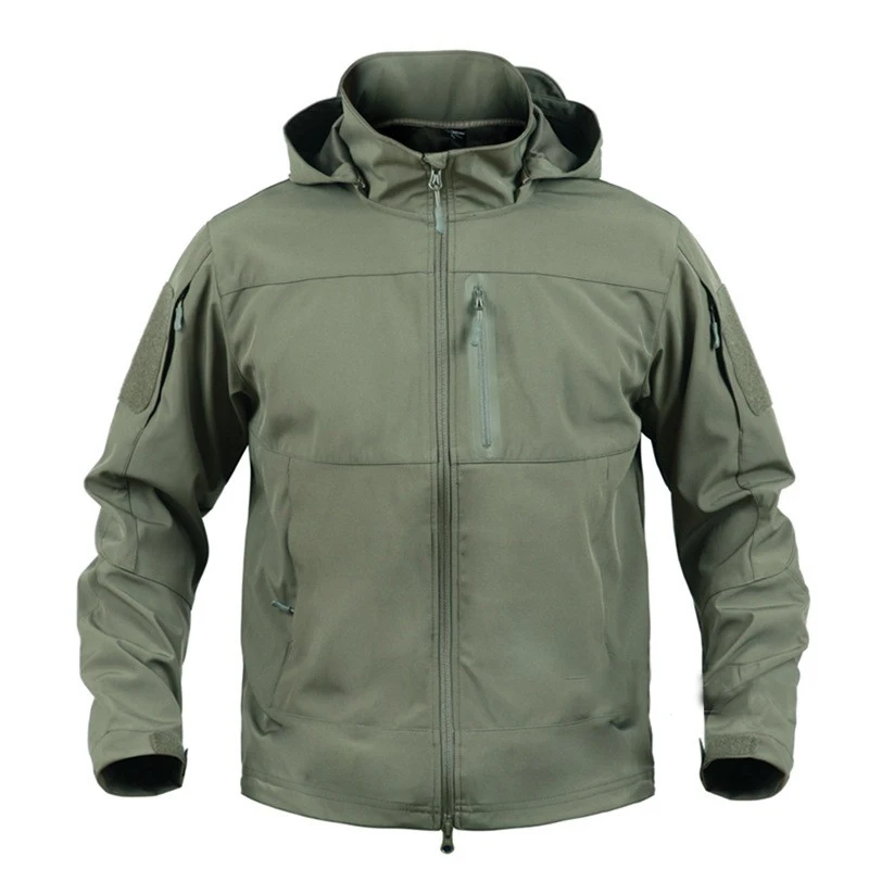 GLEEGLING ветровка мужская рыболовная куртка охотничья однотонная тактическая рубашка Спортивная одежда треккинг охотничья одежда рыболовные рубашки - Цвет: Green