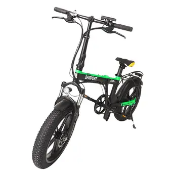 

Electric Bicycle Snow Bike Portable Foldable Mountain Bike With Large Capacity Lithium Ion Battery 250W 30km With Bicycle Seat