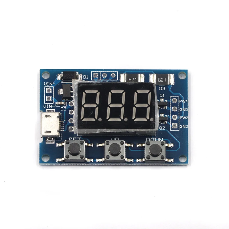 Постоянный ток 5 30V микро USB 5V Мощность независимый генератор PWM 2 канала