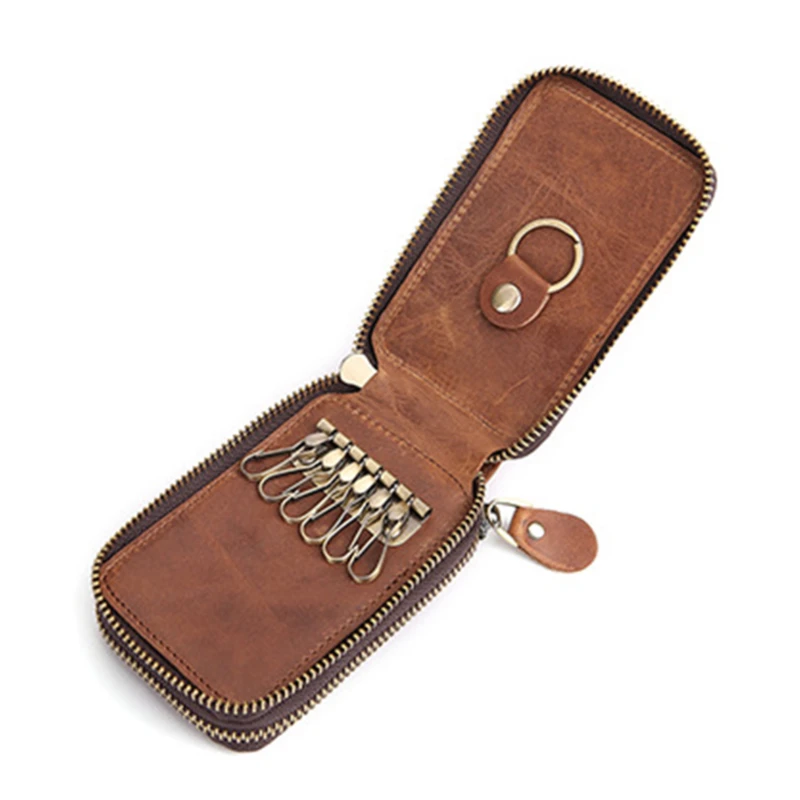 Держатель для ключей для женщин и мужчин, кошелек, сумка, кожаный брелок, ключница, чехол для ключей, органайзер, чехол для ключей