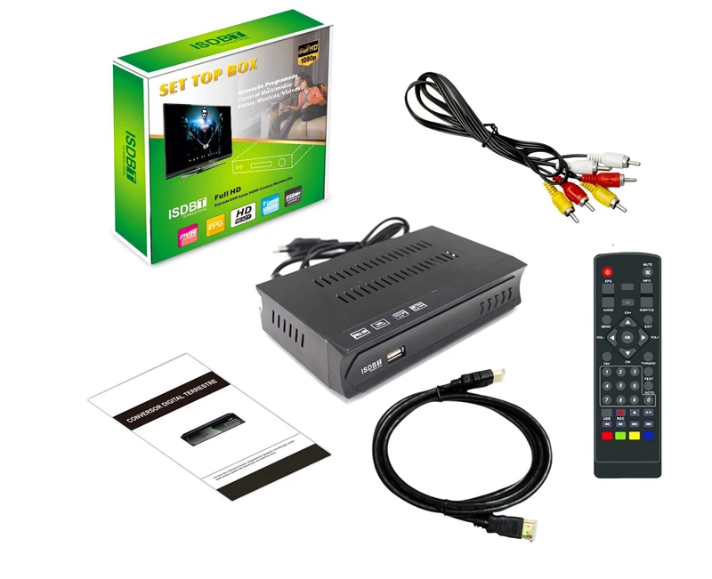 ТВ-тюнер ISDB-T приемник телеприставка Full HD 1080P USB-рекордер EPG Out VHF UHF антенна для