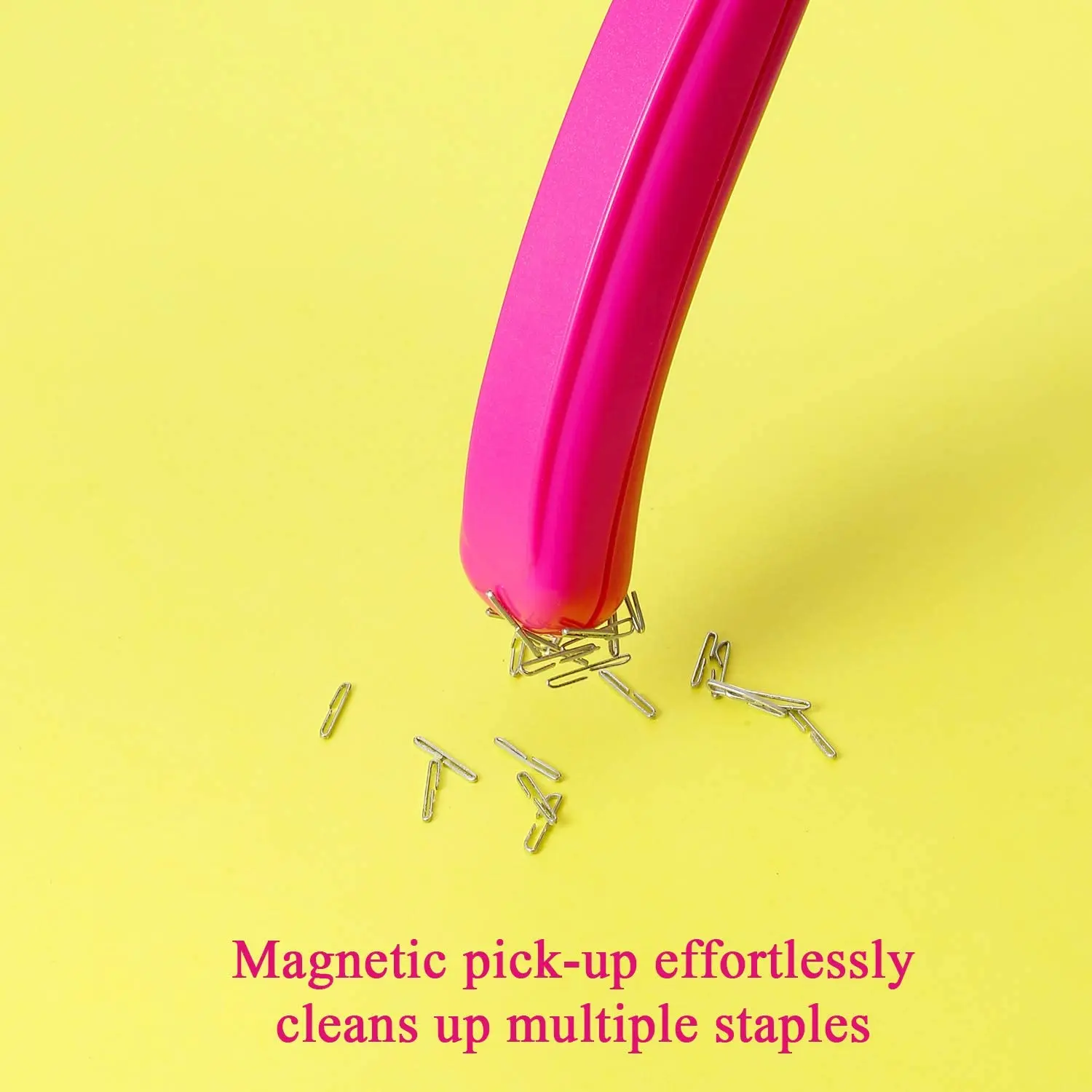 Staple Remover 1pcs Portable Magnetic Push Style Less Effort Removal Tool for Home Office School Stationery A6687