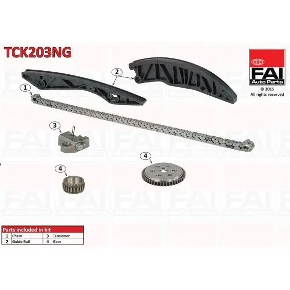 Kit TIMING chain for HYUNDAI i20 (PB PBT) 1.4 08/08 (G4FA) set