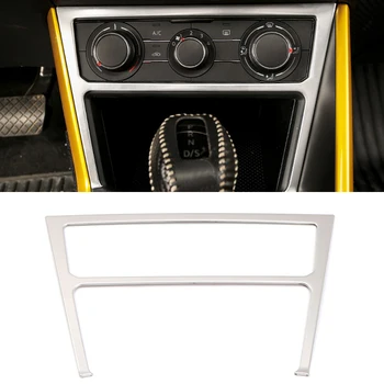 

Car Styling 1PCS Stainless Steel Center Console Air Condition Frame Cover Trim For Volkswagen Polo Mk6 2019 2020 Left Hand Drive
