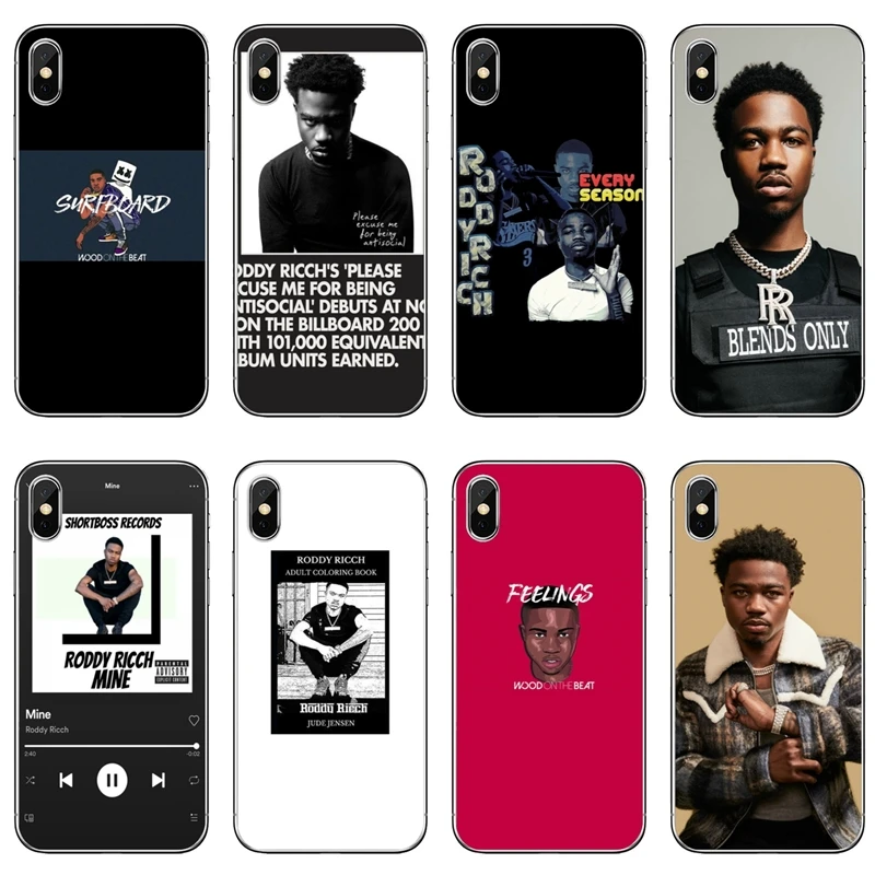 Чехол Roddy Ricch для iPhone 11 Pro XS Max XR X 8 7 6 6S Plus 5 SE 4 iPod сенсорный чехол Touch|Бамперы| |