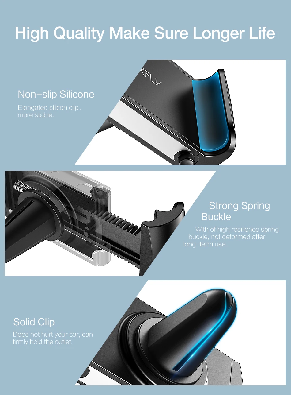  RAXFLY Auto Telefon Halter Air Vent Halterung Für iPhone 6 7 8 11X XS XR Handy Auto Halter stehen F