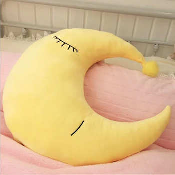 

Nursing Pillow Wedge Pillow Half Moon Shape Pillow,Soft Plush Cresent Moon Cushion for Kids Room Home Bedroom 70 * 70cm