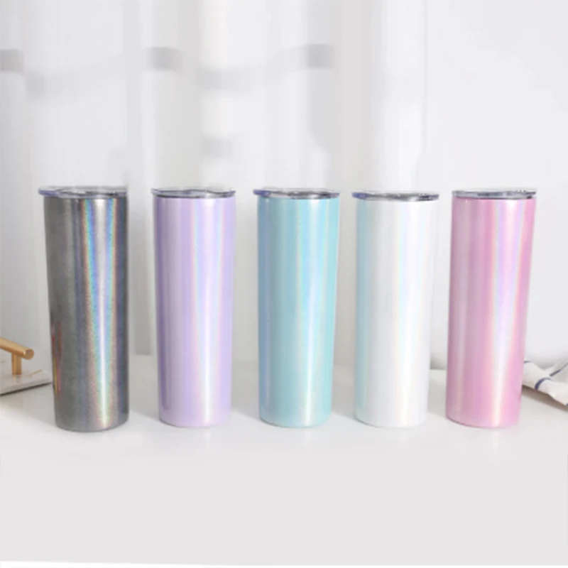 20oz Shimmer Stainless Steel Tumbler with Straw & Lid