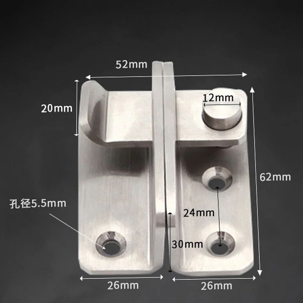 2 шт. защелки из нержавеющей стали, дверная защелка-болт, замок для ловли слайдов, домашняя безопасная коробка ворот, оборудование, прочные инструменты для домашнего использования