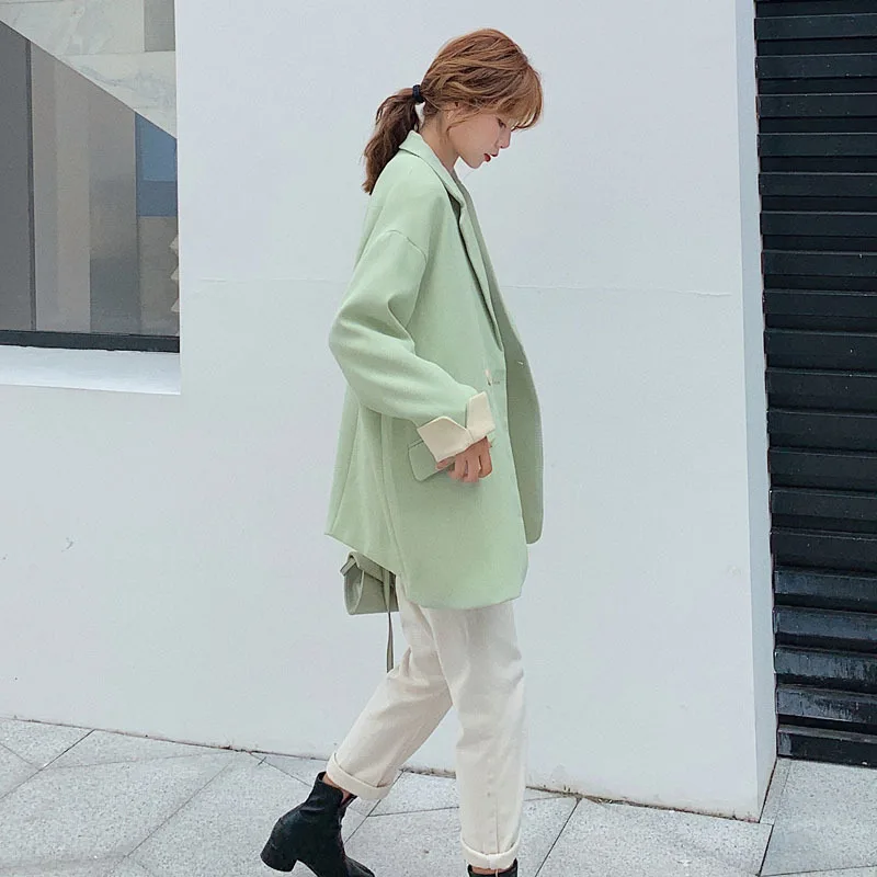 

Photo Shoot Casual Suit Jacket Women's Short-height Loose-Fit Versatile 2020 Spring New Style Korean-style Slimming Elegant Suit