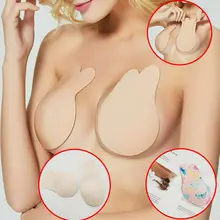 Женский бюстгальтер с чашечками, тонкие невидимые аксессуары, накладки для груди с заячьими ушками, лепестки, чашечки для подтягивания, покрытие для сосков, милое простое сексуальное нижнее белье